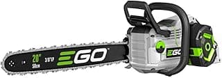 EGO Power+ CS2005 20-Inch 56-Volt Lithium-ion Cordless Chainsaw with Digital Display, LED Work Light, 6Ah Battery and 320W Charger