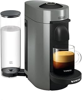 Nespresso Vertuo Plus Coffee and Espresso Maker by De'Longhi, Grey