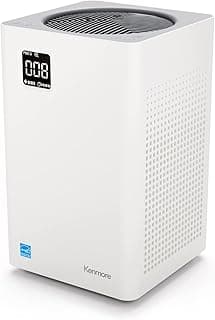 Kenmore PM2010 Air Purifiers with H13 True HEPA Filter, Covers Up to 1200 Sq.Foot, 24db SilentClean 3-Stage HEPA Filtration System, 5 Speeds for Home Large Room, Kitchens & Bedroom, PM2010