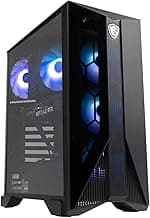 MSI Aegis ZS Gaming Desktop, AMD Ryzen 7 7700, GeForce RTX 4060, 16GB RAM, 1TB SSD, RGB Fan Cooling, Wi-Fi 6E, Keyboard & Mouse Included, DIY Friendly, Windows 11 Home-Adv: 7NUC-607US