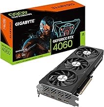 GIGABYTE GeForce RTX 4060 Gaming OC 8G Graphics Card, 3X WINDFORCE Fans, 8GB 128-bit GDDR6, GV-N4060GAMING OC-8GD Video Card