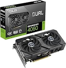 ASUS Dual GeForce RTX™ 4060 EVO OC Edition 8GB GDDR6 (PCIe 4.0, 8GB GDDR6, DLSS 3, HDMI 2.1a, DisplayPort 1.4a, Axial-tech Fan Design, 0dB Technology, Dual BIOS, Auto-Extreme Technology, and More)