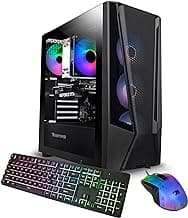 iBUYPOWER Trace 7 Mesh Gaming PC Computer Desktop TMA7N3501 (AMD Ryzen 7 5700, RTX 3050 6GB, 16GB DDR4 RGB 3200MHz (8x2), 1TB NVMe, WiFi Ready, Windows 11 Home Advanced)