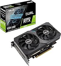 ASUS Dual NVIDIA GeForce RTX 3060 V2 OC Edition 12GB GDDR6 Gaming Graphics Card (PCIe 4.0, 12GB GDDR6 Memory, HDMI 2.1, DisplayPort 1.4a, 2-Slot, Axial-tech Fan Design, 0dB Technology)