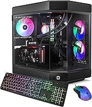 iBUYPOWER Y60 Black Gaming PC Computer Desktop Y60BA9N47TS03 (AMD Ryzen 9 7900X, NVIDIA GeForce RTX 4070 Ti Super 16GB, 32GB DDR5 RGB 5200MHz (16x2), 2TB NVMe, WiFi Ready, Windows 11 Home Advanced)