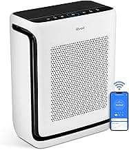 LEVOIT Air Purifiers for Home Large Room Up to 1800 Ft² in 1 Hr with Washable Filters, Air Quality Monitor, Smart WiFi, HEPA Sleep Mode for Allergies, Pet Hair, Pollen in Bedroom, Vital 200S-P, White